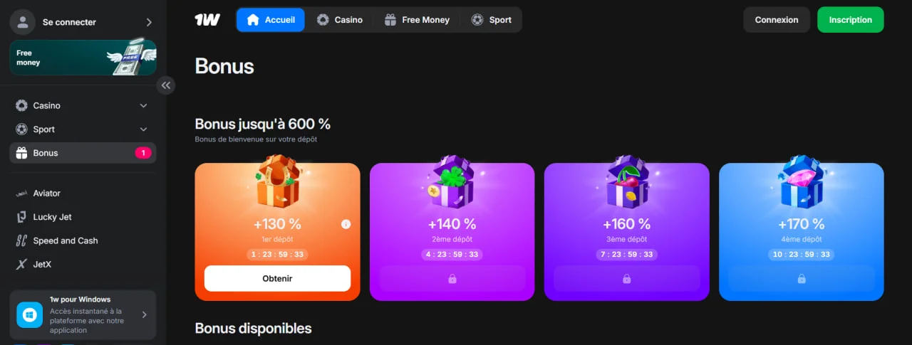 1Win France : guide complet sur le casino, les paris et les bonus